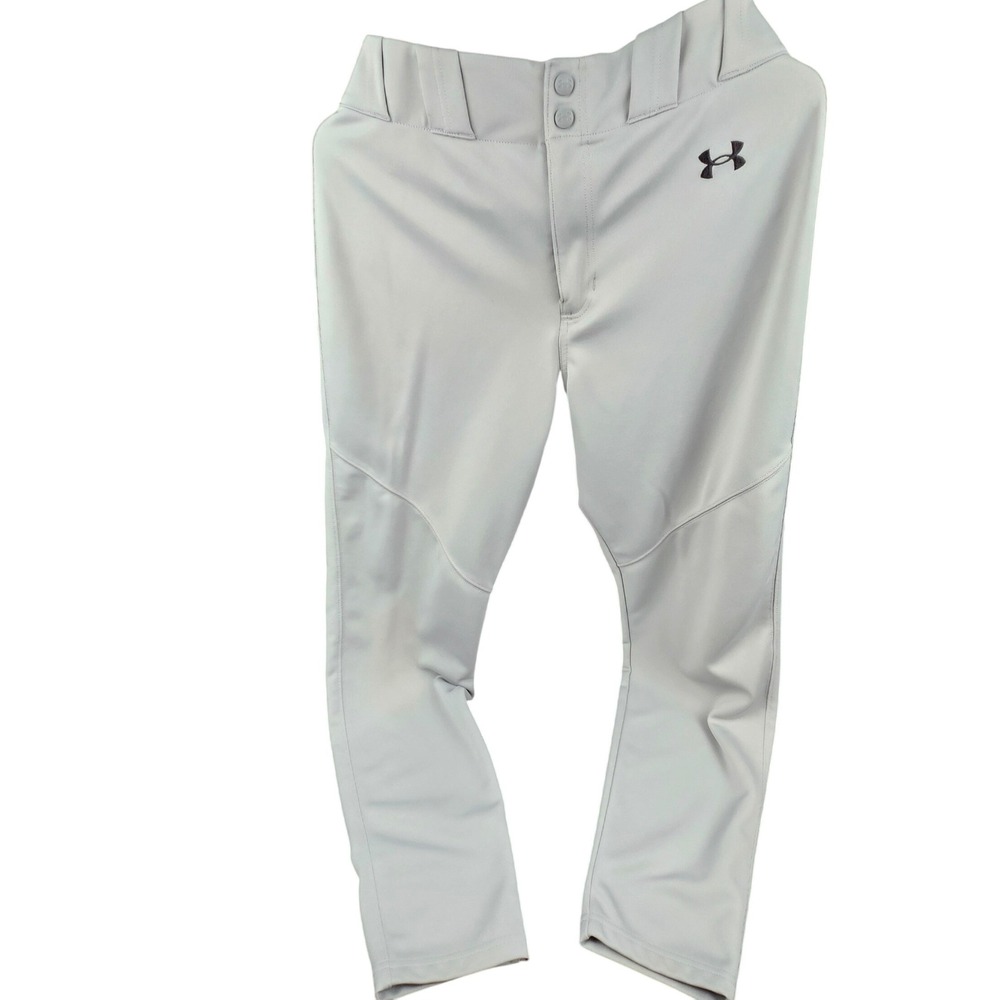 Under Armour Baseball Pants Light Grey Mens Large Sporty Athletic